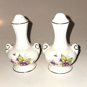 ROSINA QUEEN'S FINE BONE CHINA SALT & PEPPER SHAKERS